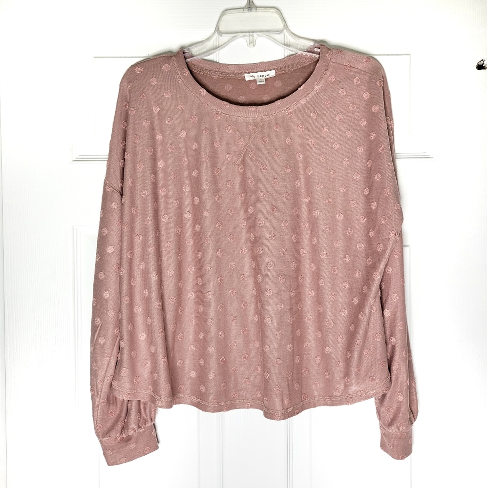 Blu Pepper Rose Sweatshirt